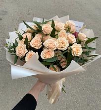 Букет Кремовые розы Латте в Каменке
