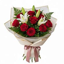 Букет цветов из:  Лилии и Розы в Каменке