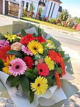 Букет цветов из:  Герберы #REPLACE_PRED# Каменке