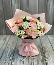 Букет цветов из:  Гвоздики, Розы и Хризантемы в Каменке