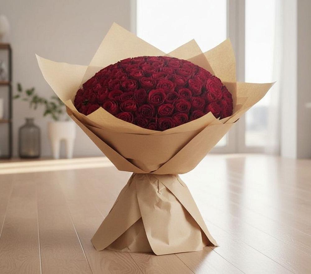 Букет 101 Красная роза в Каменке