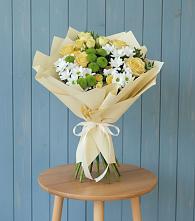 Букет цветов из:  Хризантемы и Розы в Каменке