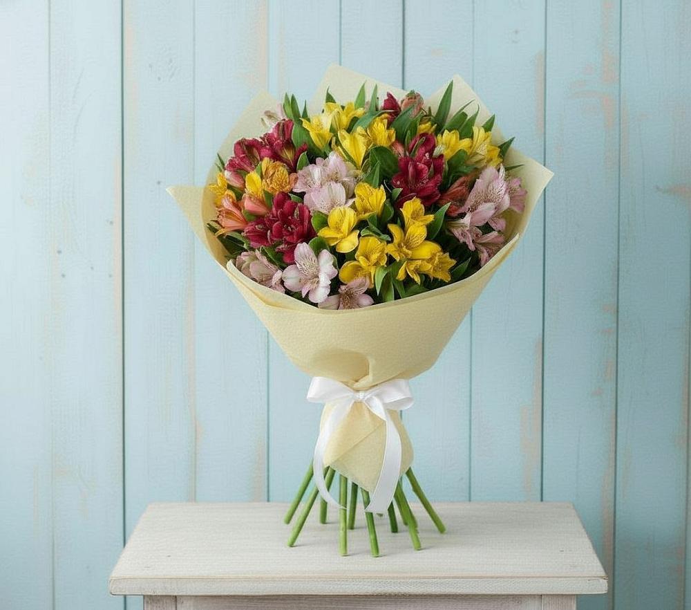 Букет цветов из: Альстромерии в Каменке