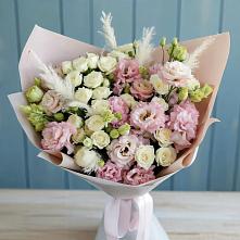 Букет цветов из:  Альстромерии и Розы #REPLACE_PRED# Каменке